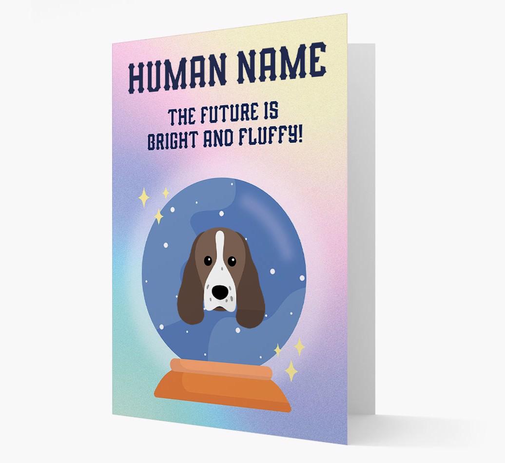 The Future Is Bright And Fluffy: Personalized {breedFullName} Card