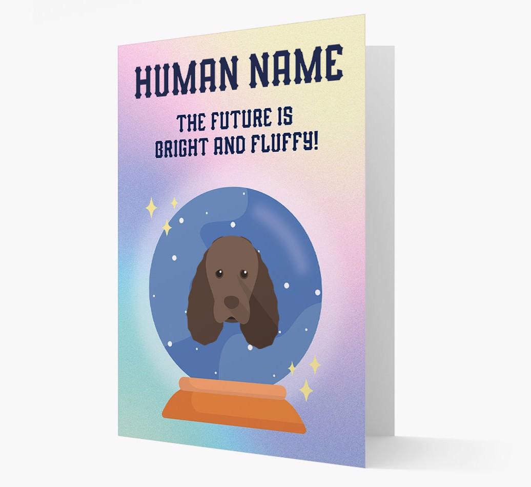 The Future Is Bright And Fluffy: Personalized {breedFullName} Card