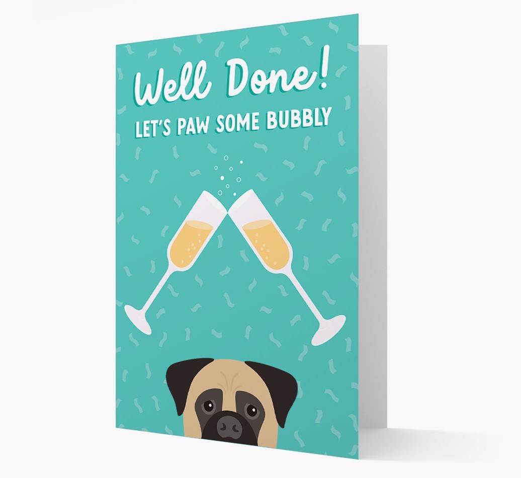 Let's Paw Some Bubbly: Personalised {breedFullName} Card