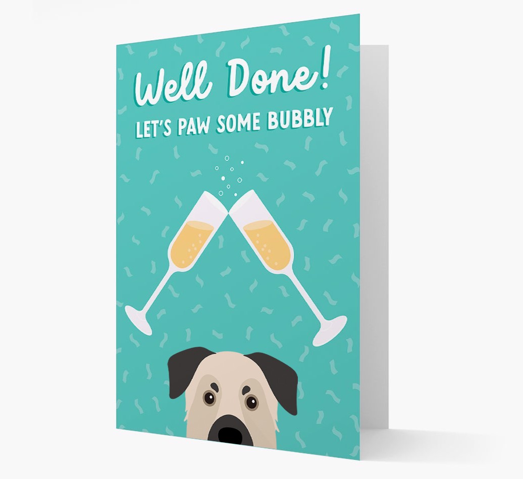 Let's Paw Some Bubbly: Personalized {breedFullName} Card