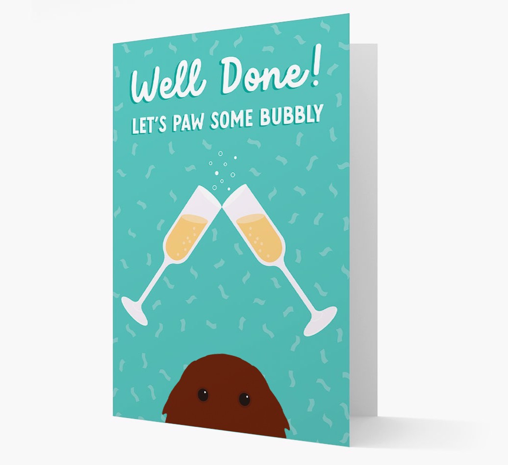Let's Paw Some Bubbly: Personalised {breedFullName} Card