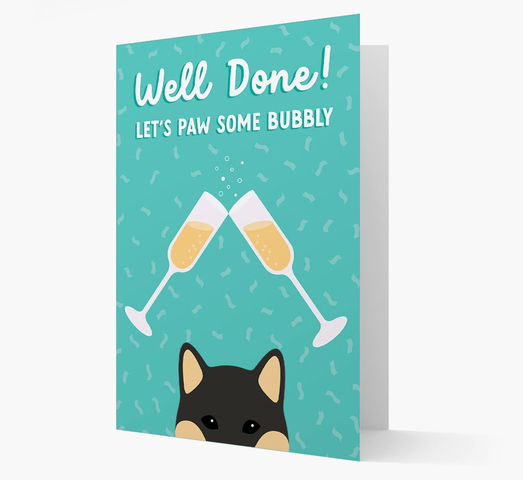 Let's Paw Some Bubbly: Personalised {breedFullName} Card