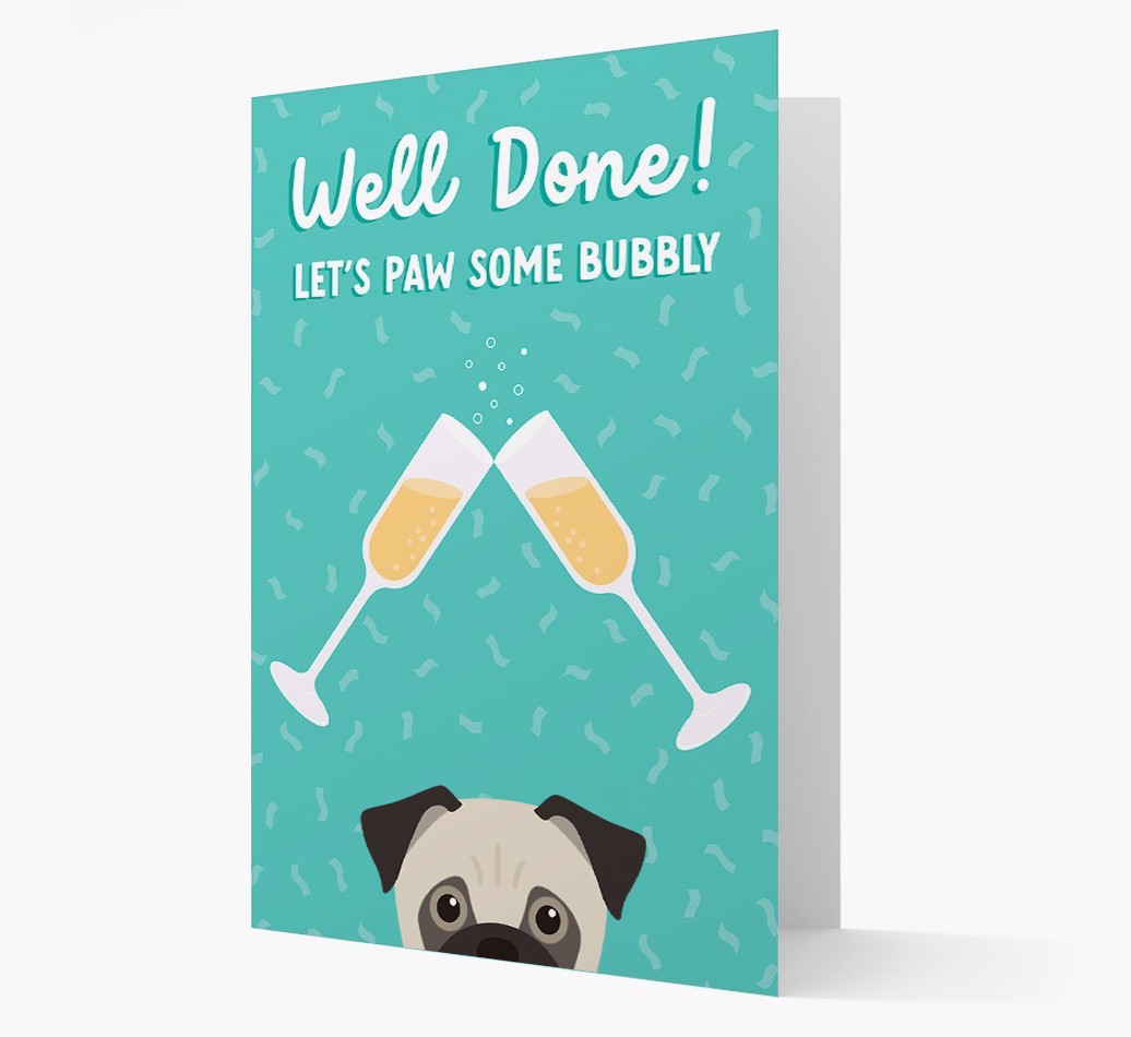 Let's Paw Some Bubbly: Personalized {breedFullName} Card