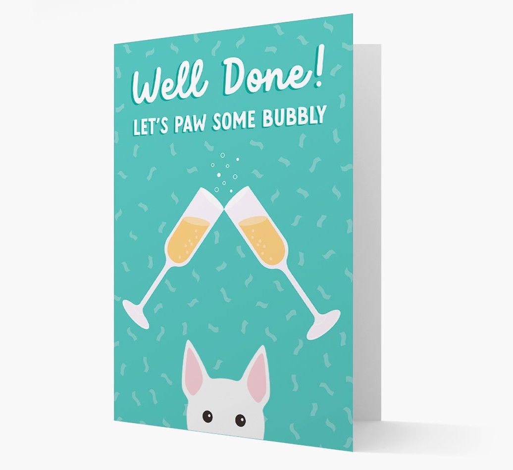 Let's Paw Some Bubbly: Personalized {breedFullName} Card