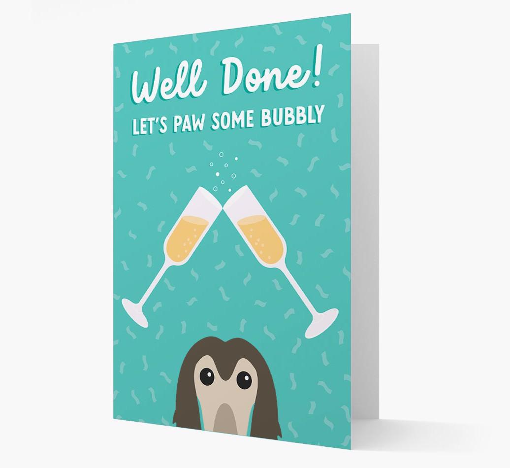 Let's Paw Some Bubbly: Personalized {breedFullName} Card