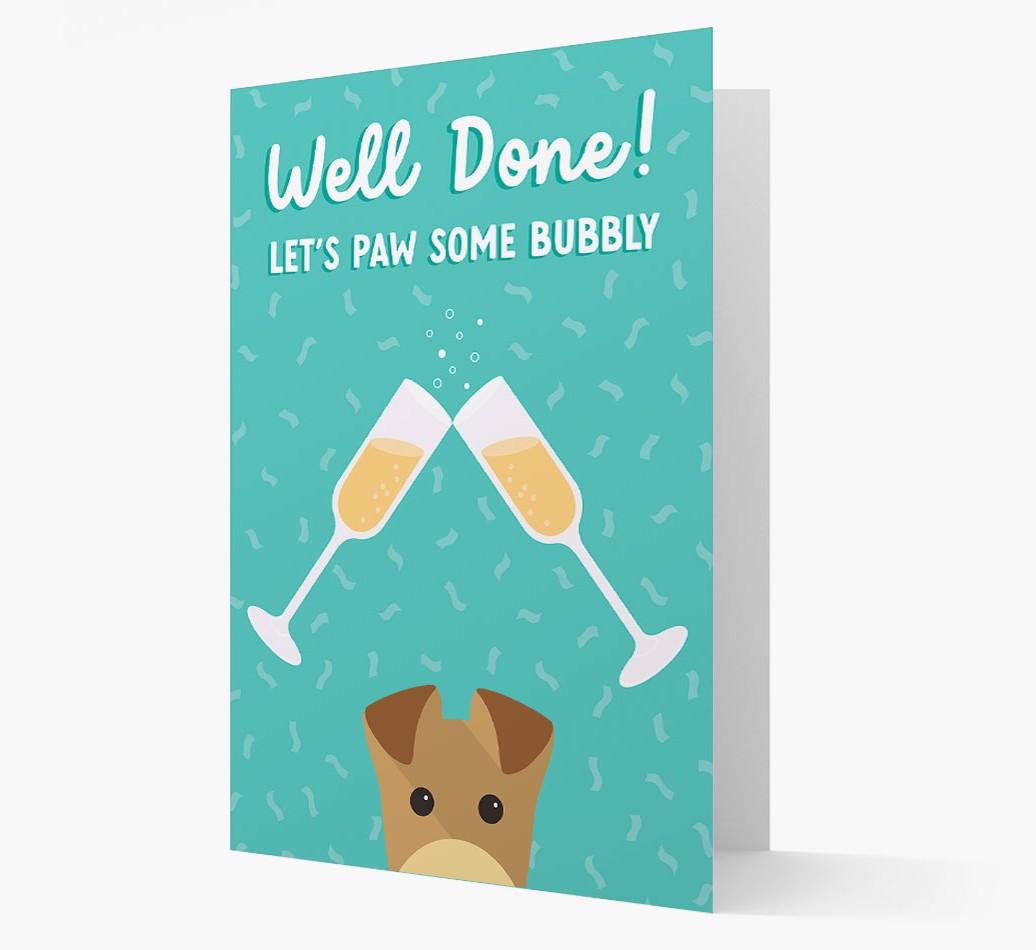 Let's Paw Some Bubbly: Personalized {breedFullName} Card