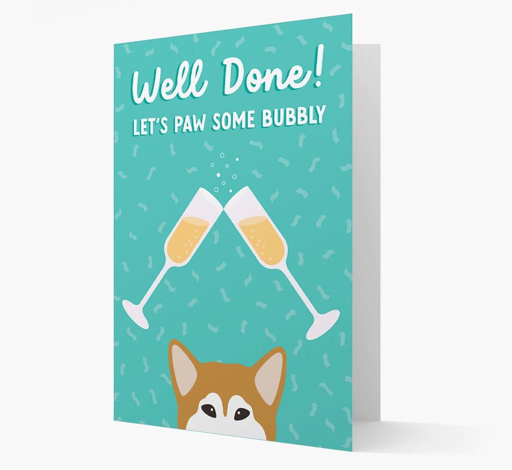 Let's Paw Some Bubbly: Personalized {breedFullName} Card