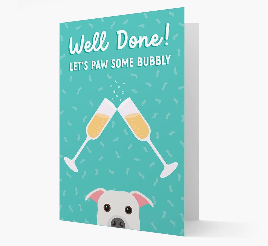 Let's Paw Some Bubbly: Personalized {breedFullName} Card