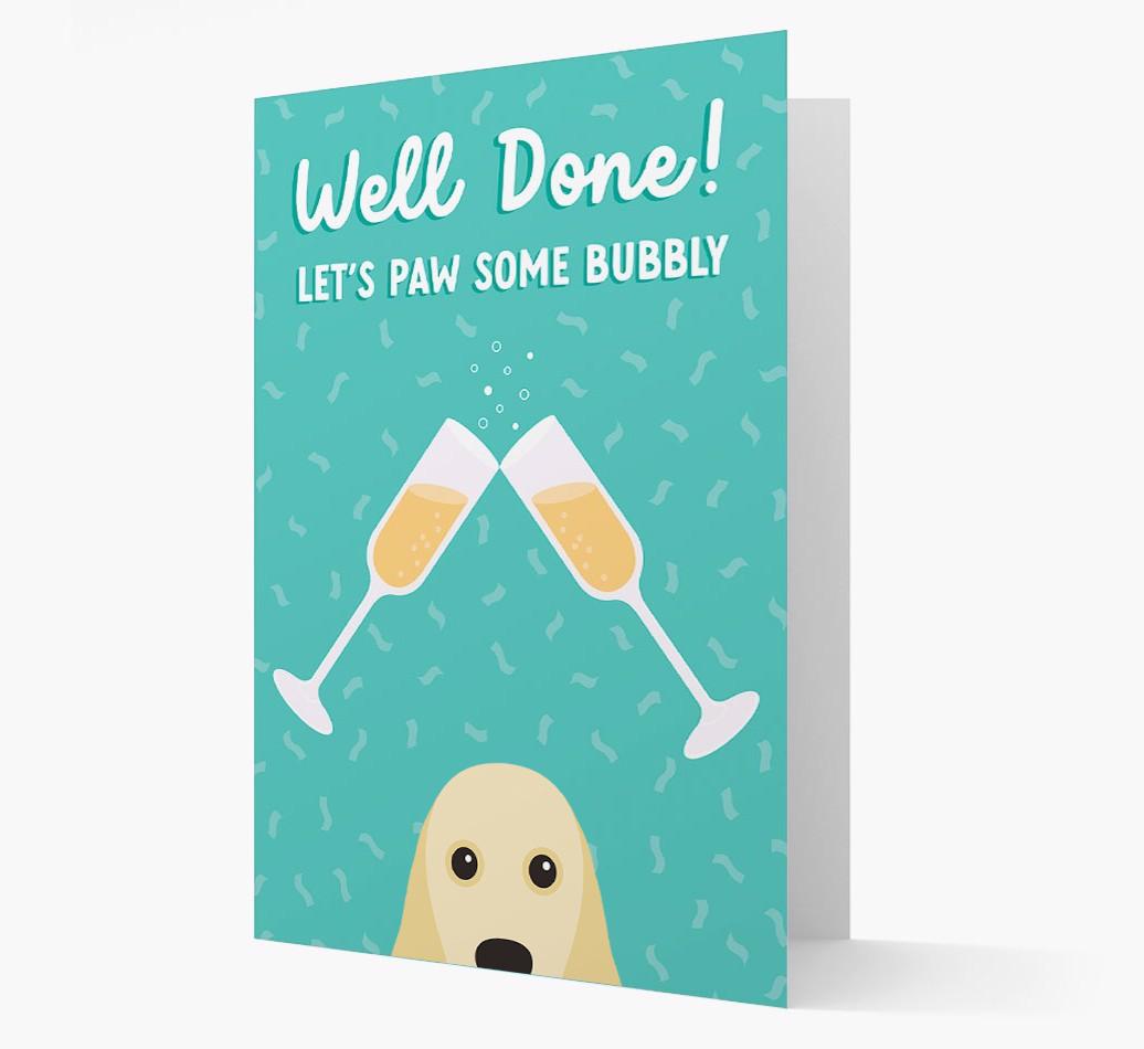 Let's Paw Some Bubbly: Personalized {breedFullName} Card