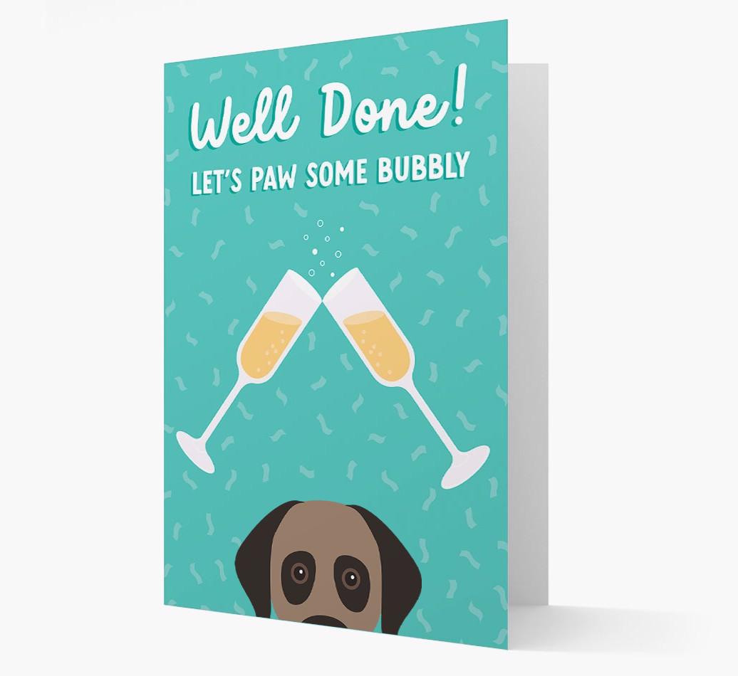 Let's Paw Some Bubbly: Personalized {breedFullName} Card