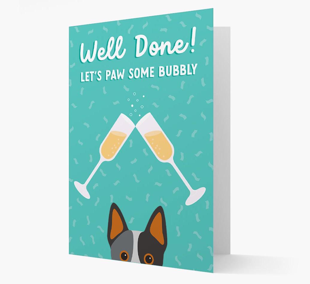 Let's Paw Some Bubbly: Personalized {breedFullName} Card