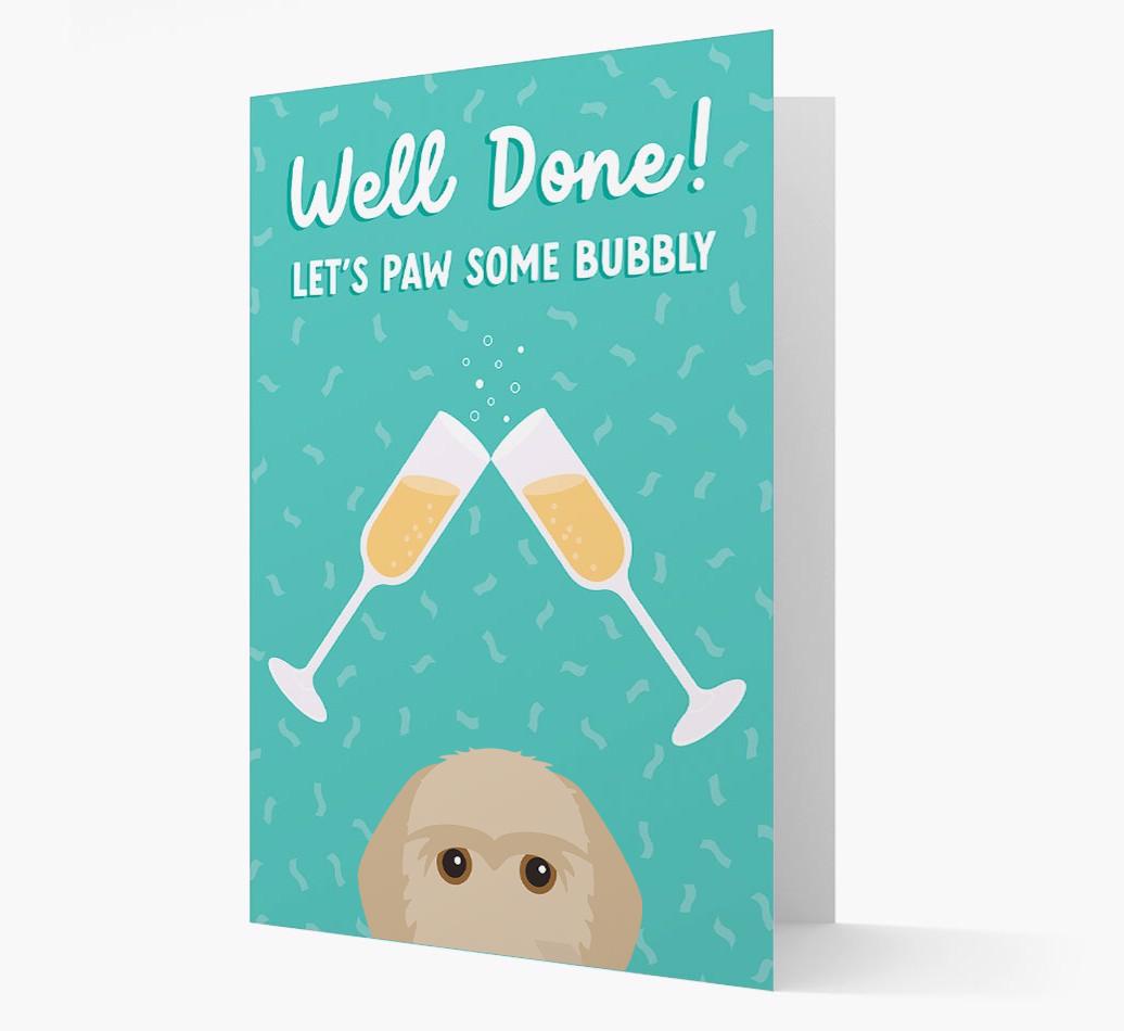 Let's Paw Some Bubbly: Personalized {breedFullName} Card