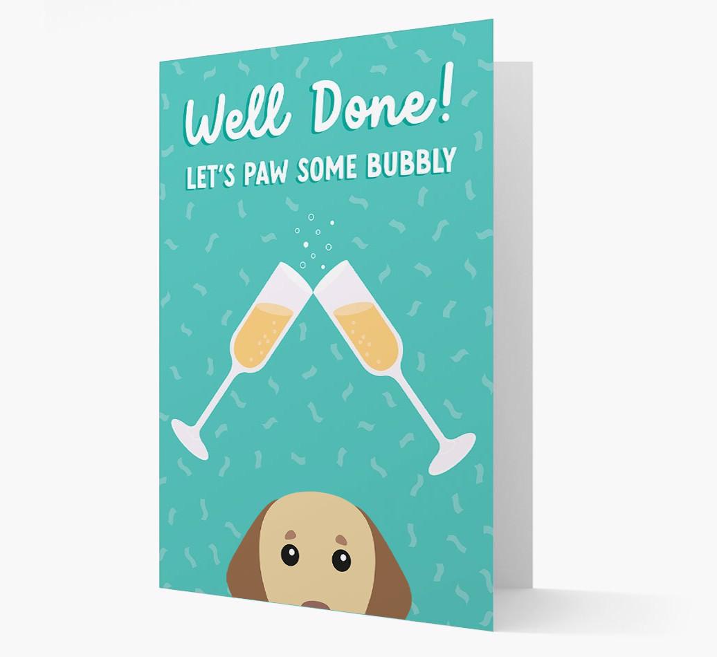 Let's Paw Some Bubbly: Personalized {breedFullName} Card