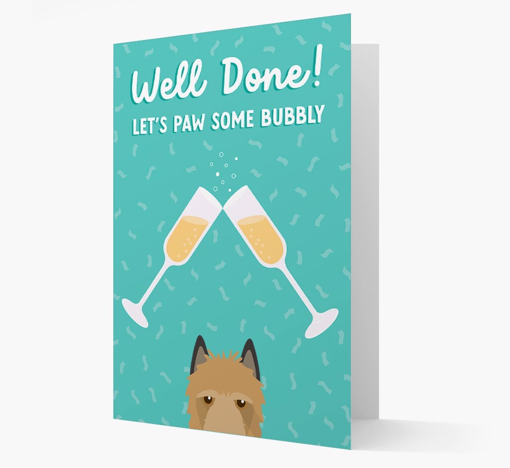 Let's Paw Some Bubbly: Personalized {breedFullName} Card