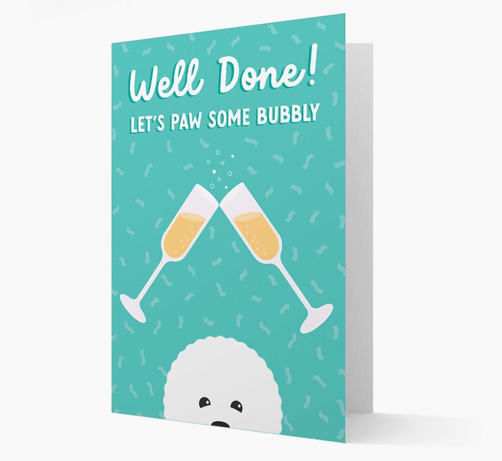 Let's Paw Some Bubbly: Personalized {breedFullName} Card