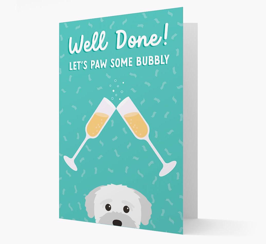 Let's Paw Some Bubbly: Personalized {breedFullName} Card