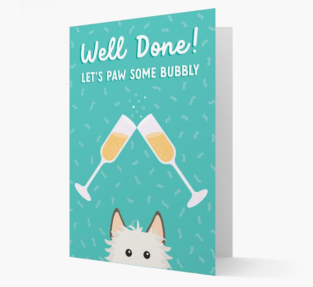 Let's Paw Some Bubbly: Personalized {breedFullName} Card