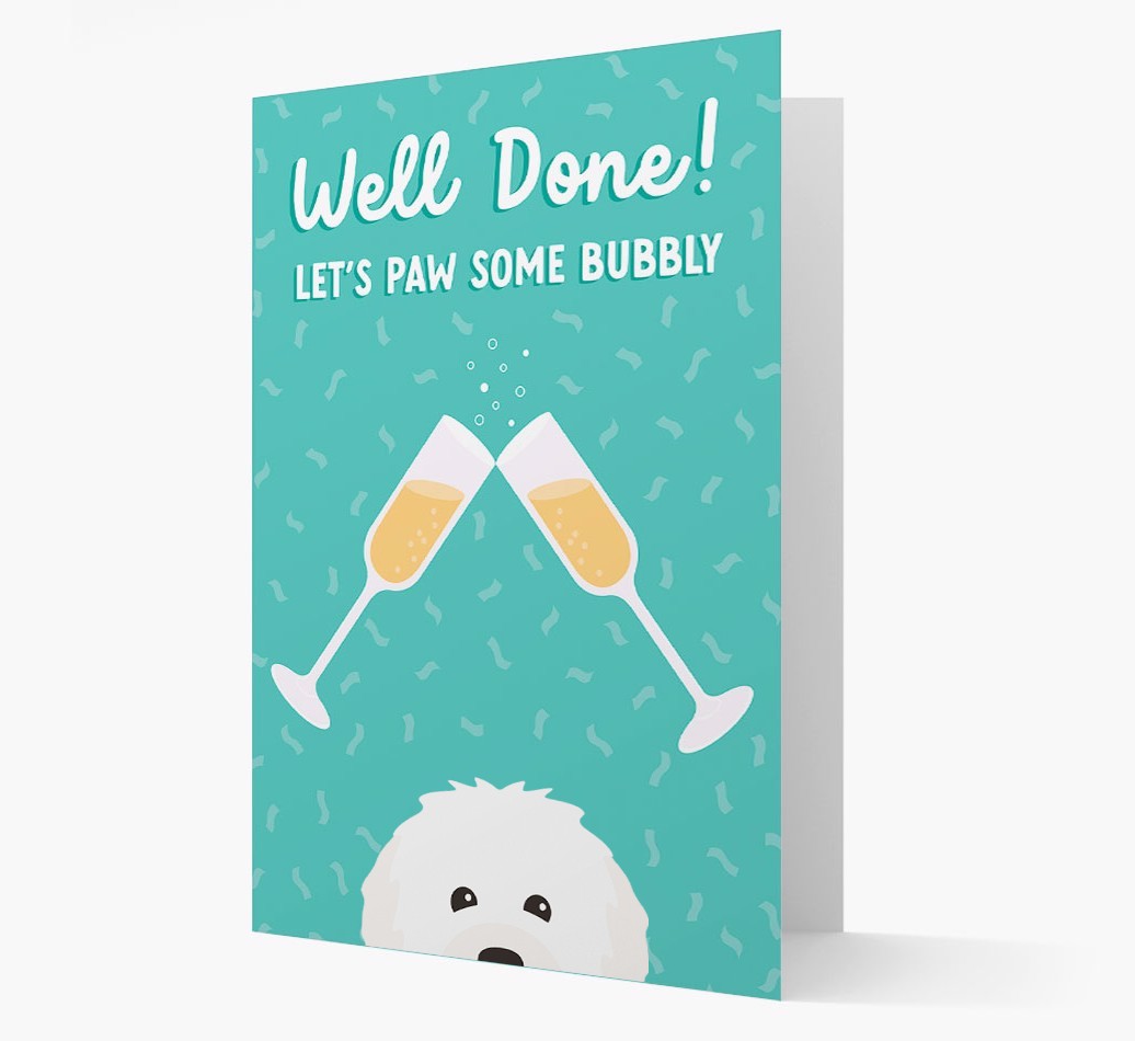 Let's Paw Some Bubbly: Personalized {breedFullName} Card