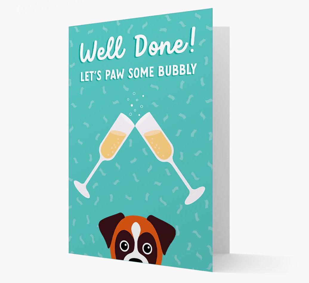 Let's Paw Some Bubbly: Personalized {breedFullName} Card
