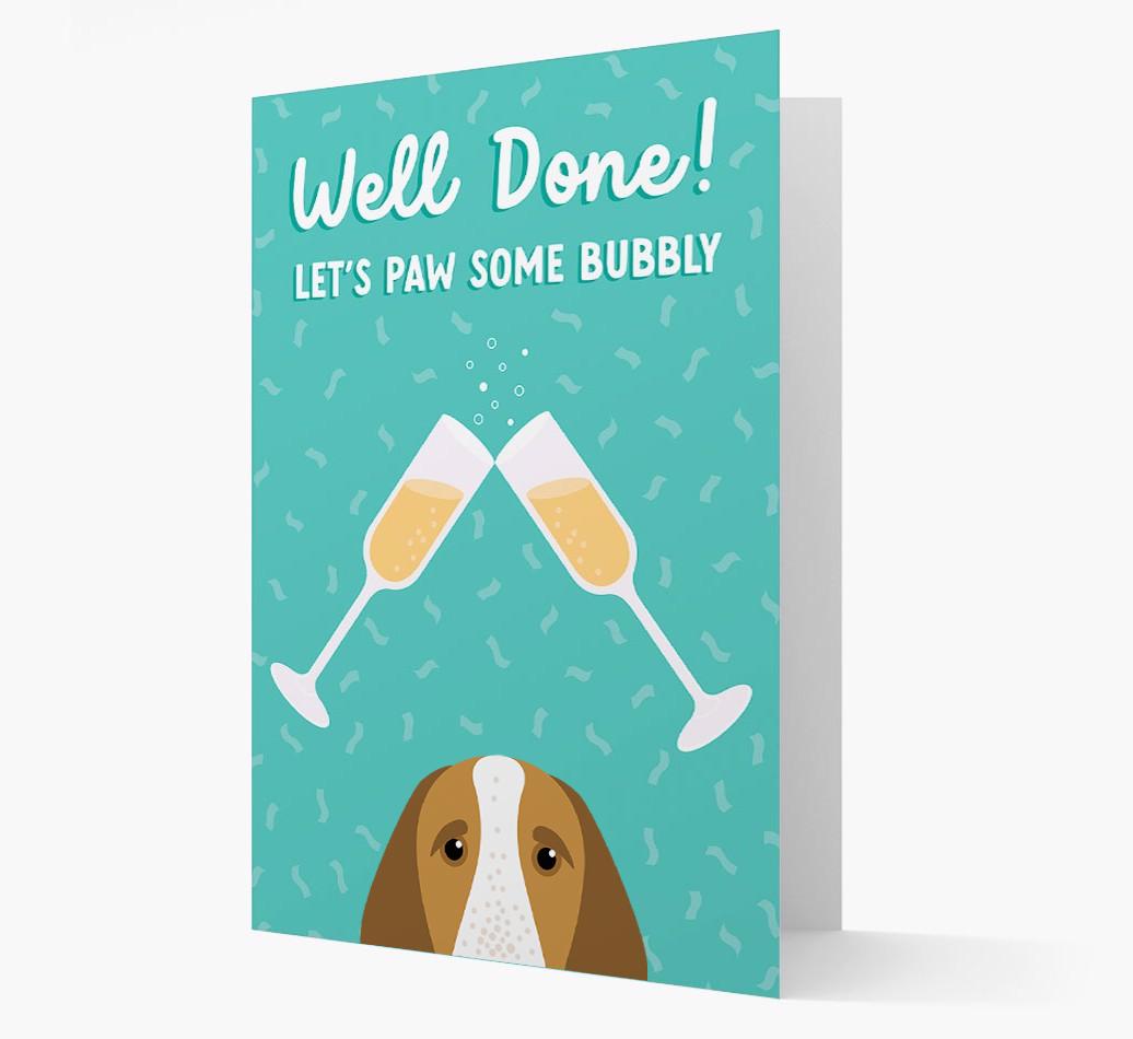Let's Paw Some Bubbly: Personalized {breedFullName} Card