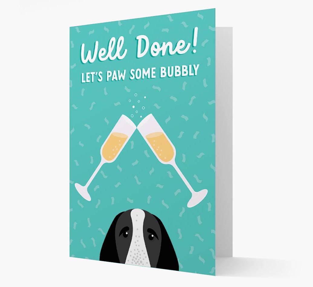 Let's Paw Some Bubbly: Personalized {breedFullName} Card