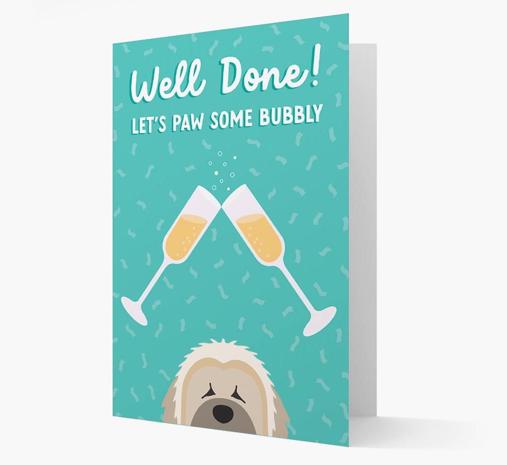Let's Paw Some Bubbly: Personalized {breedFullName} Card