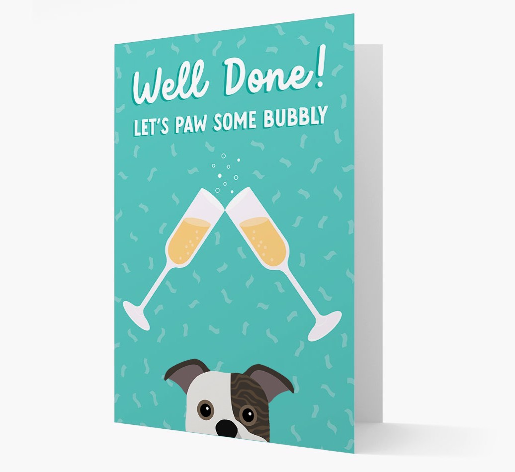 Let's Paw Some Bubbly: Personalized {breedFullName} Card
