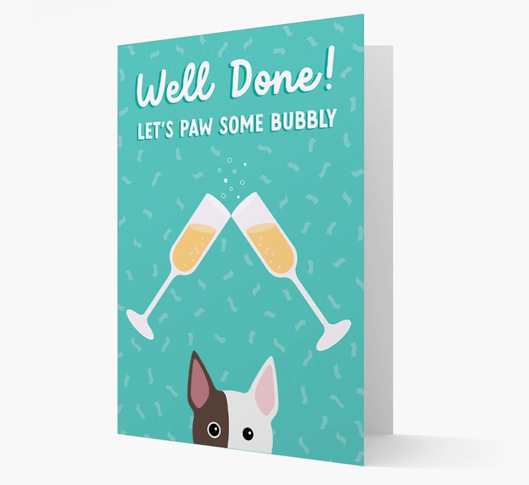 Let's Paw Some Bubbly: Personalized {breedFullName} Card