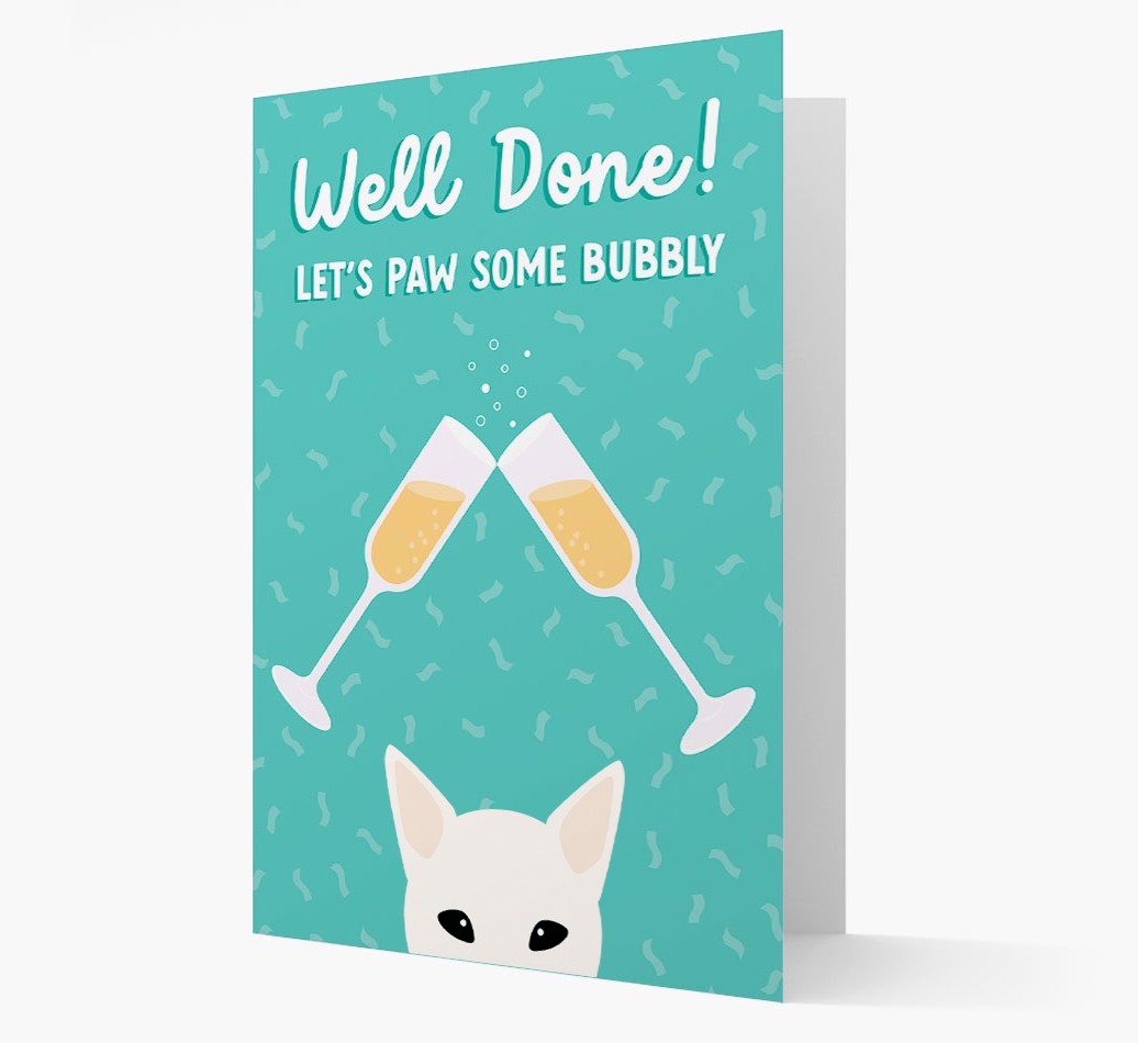 Let's Paw Some Bubbly: Personalized {breedFullName} Card