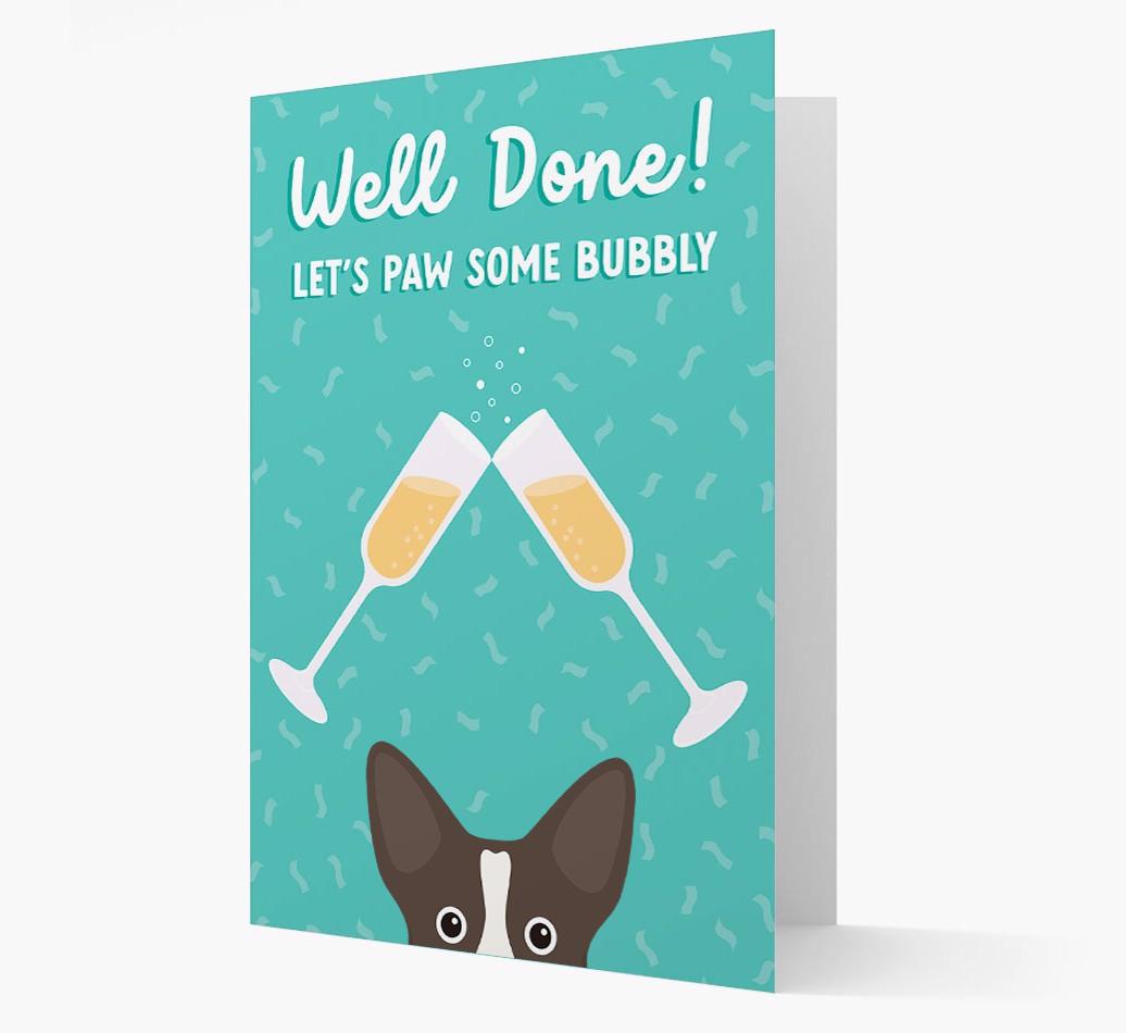 Let's Paw Some Bubbly: Personalized {breedFullName} Card