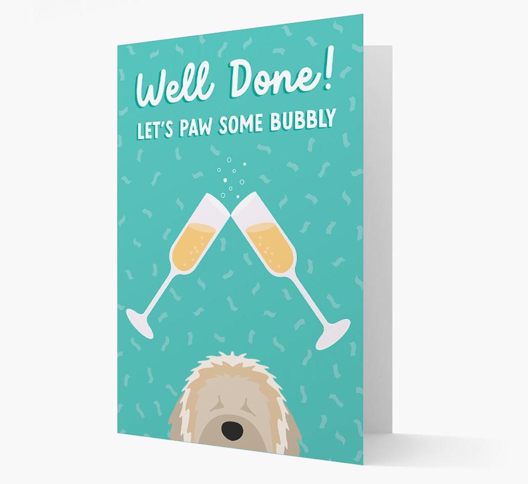 Let's Paw Some Bubbly: Personalized {breedFullName} Card