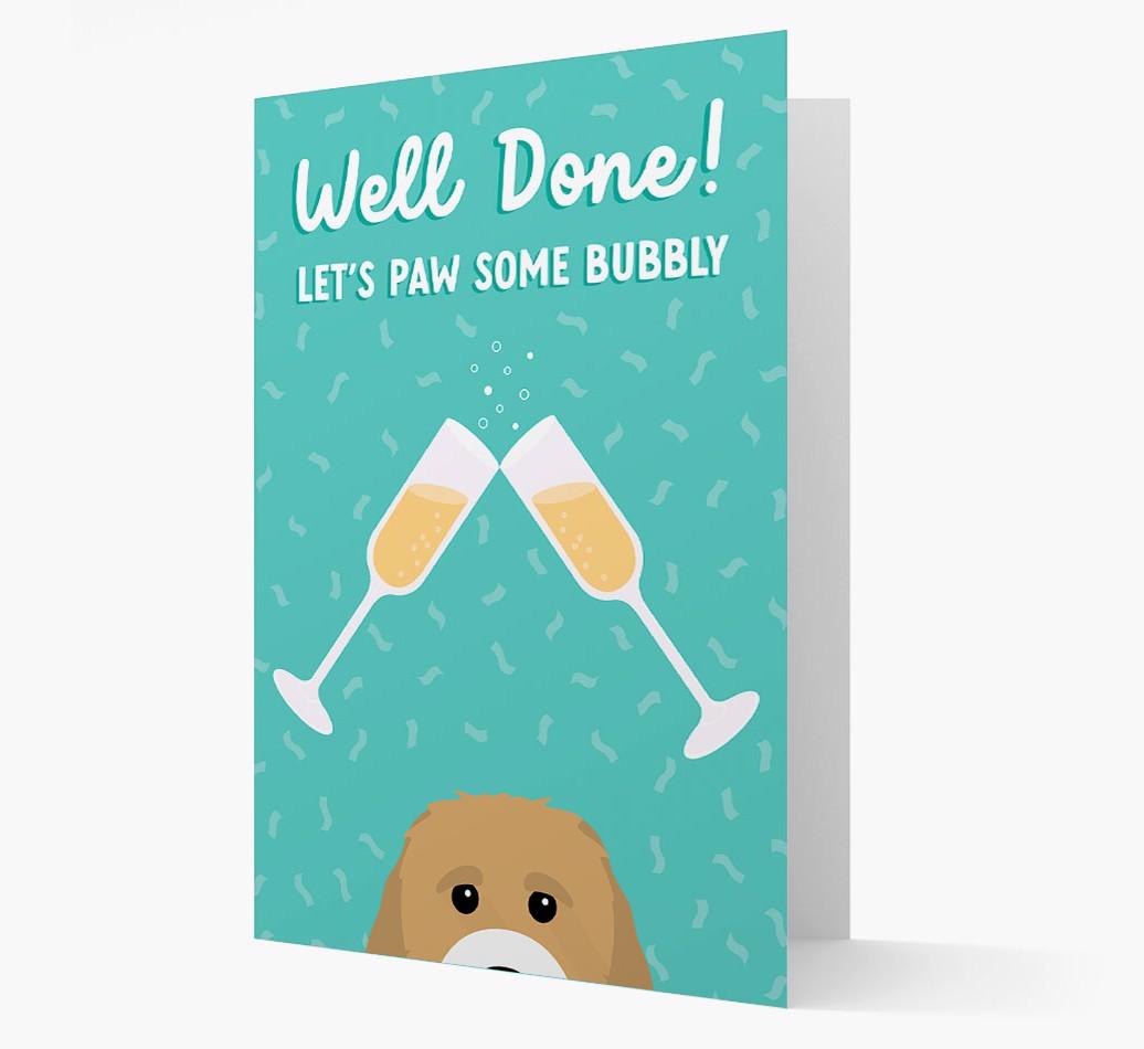 Let's Paw Some Bubbly: Personalized {breedFullName} Card