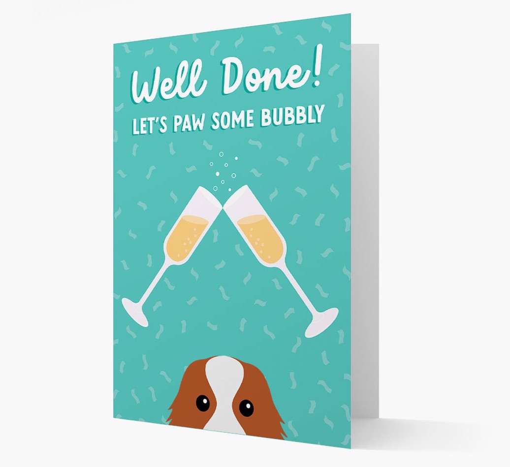 Let's Paw Some Bubbly: Personalized {breedFullName} Card