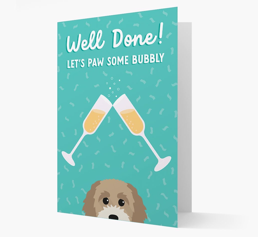 Let's Paw Some Bubbly: Personalized {breedFullName} Card