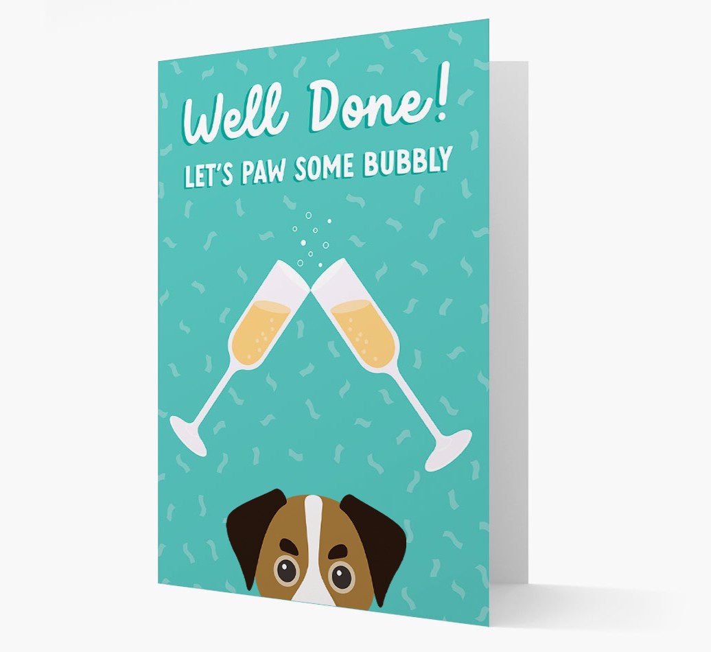 Let's Paw Some Bubbly: Personalized {breedFullName} Card