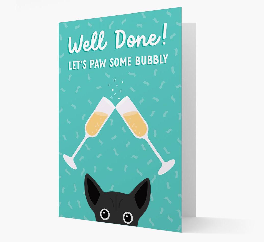 Let's Paw Some Bubbly: Personalized {breedFullName} Card