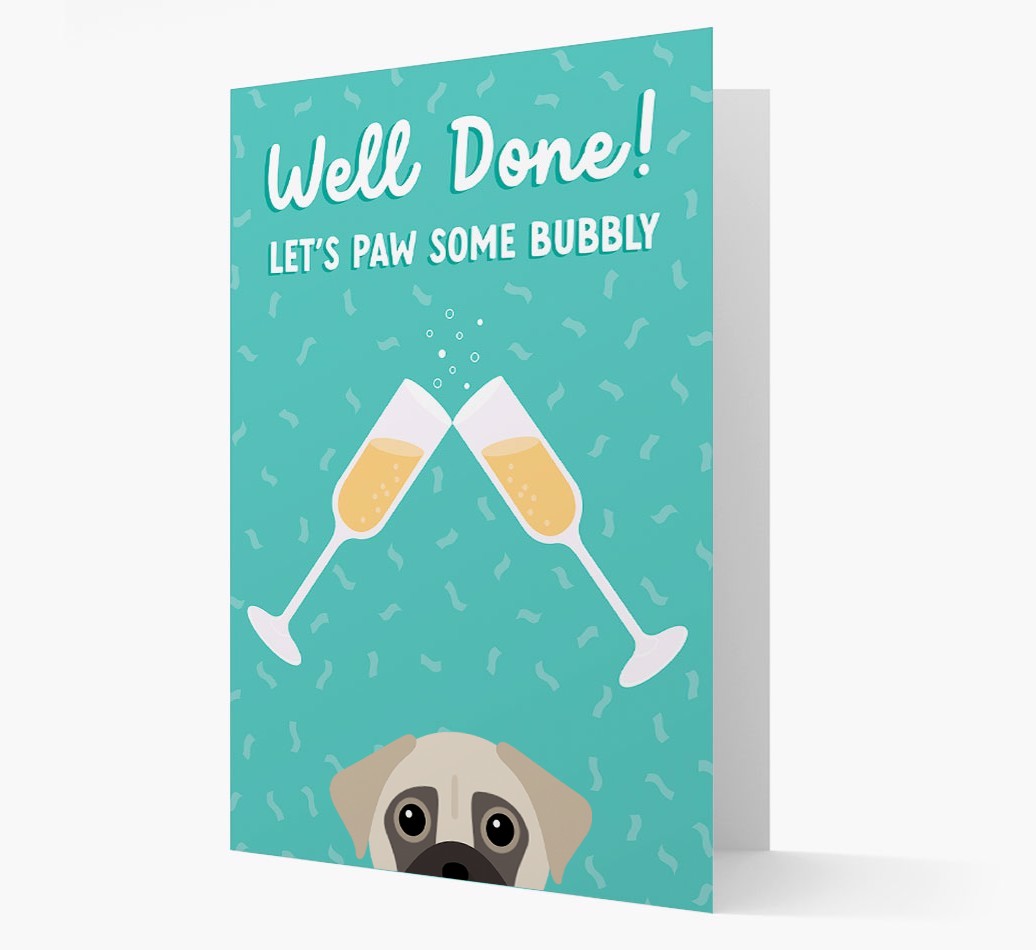 Let's Paw Some Bubbly: Personalized {breedFullName} Card