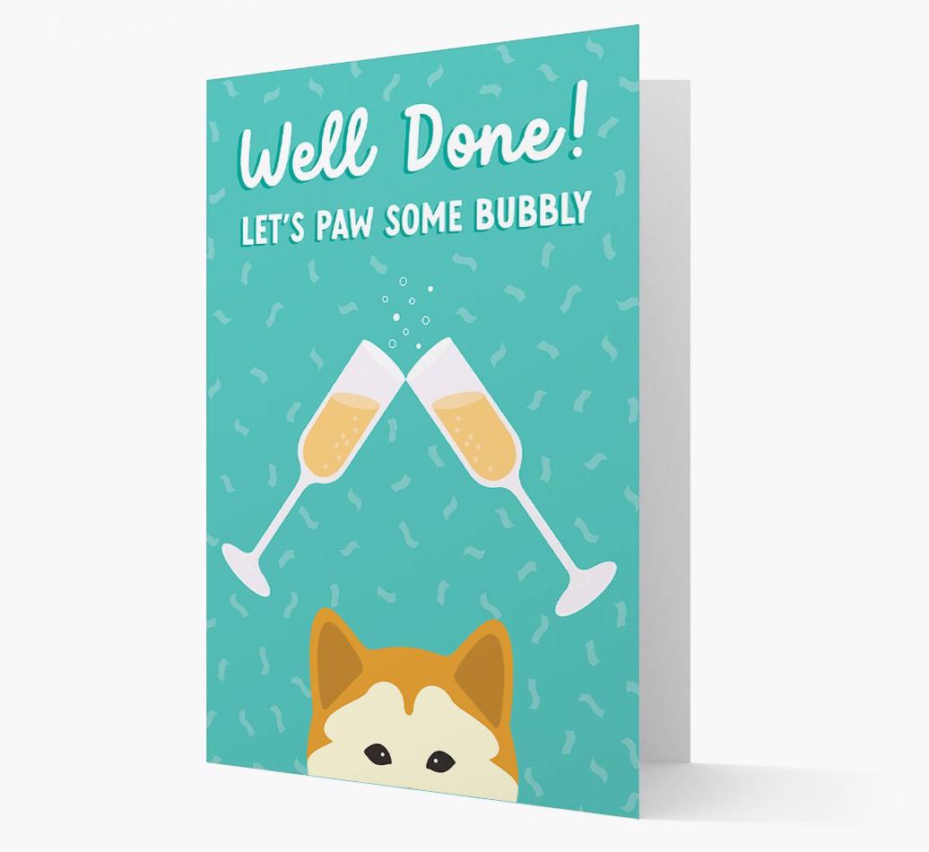 Let's Paw Some Bubbly: Personalized {breedFullName} Card