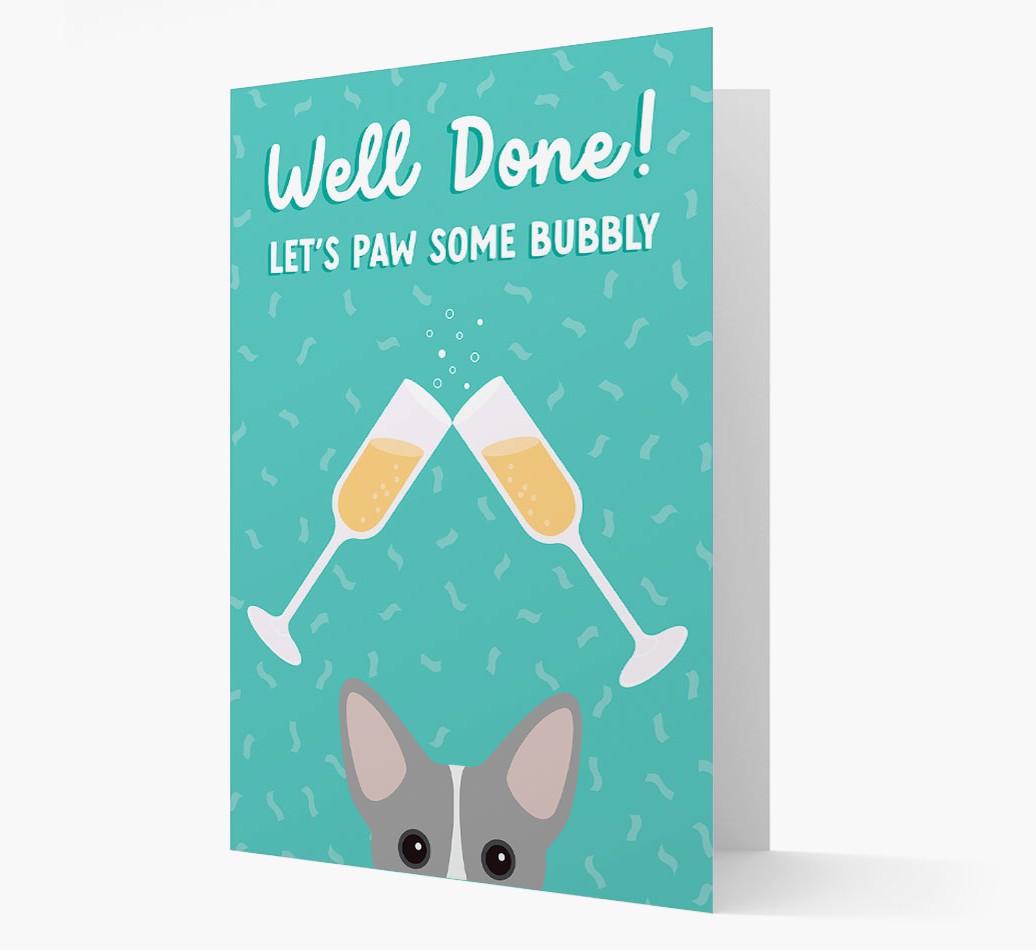 Let's Paw Some Bubbly: Personalized {breedFullName} Card
