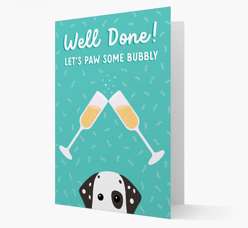 Let's Paw Some Bubbly: Personalized {breedFullName} Card