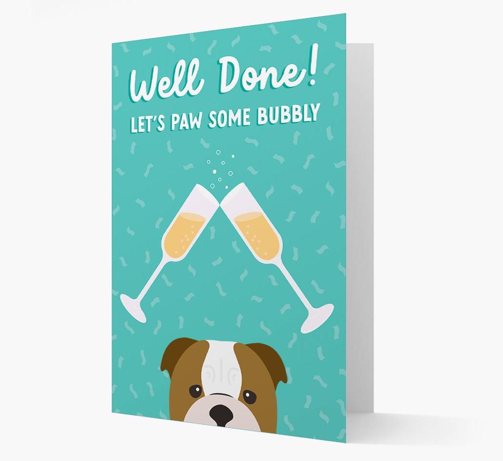 Let's Paw Some Bubbly: Personalized {breedFullName} Card