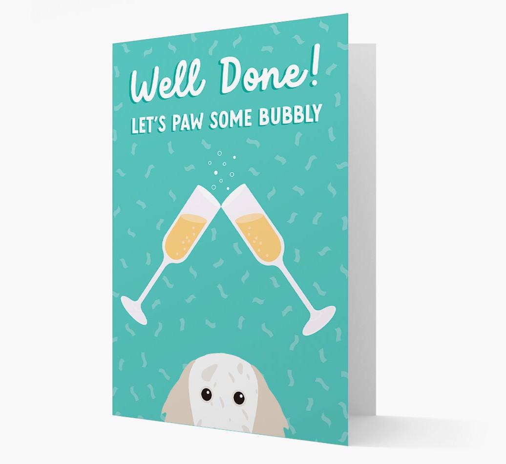 Let's Paw Some Bubbly: Personalized {breedFullName} Card