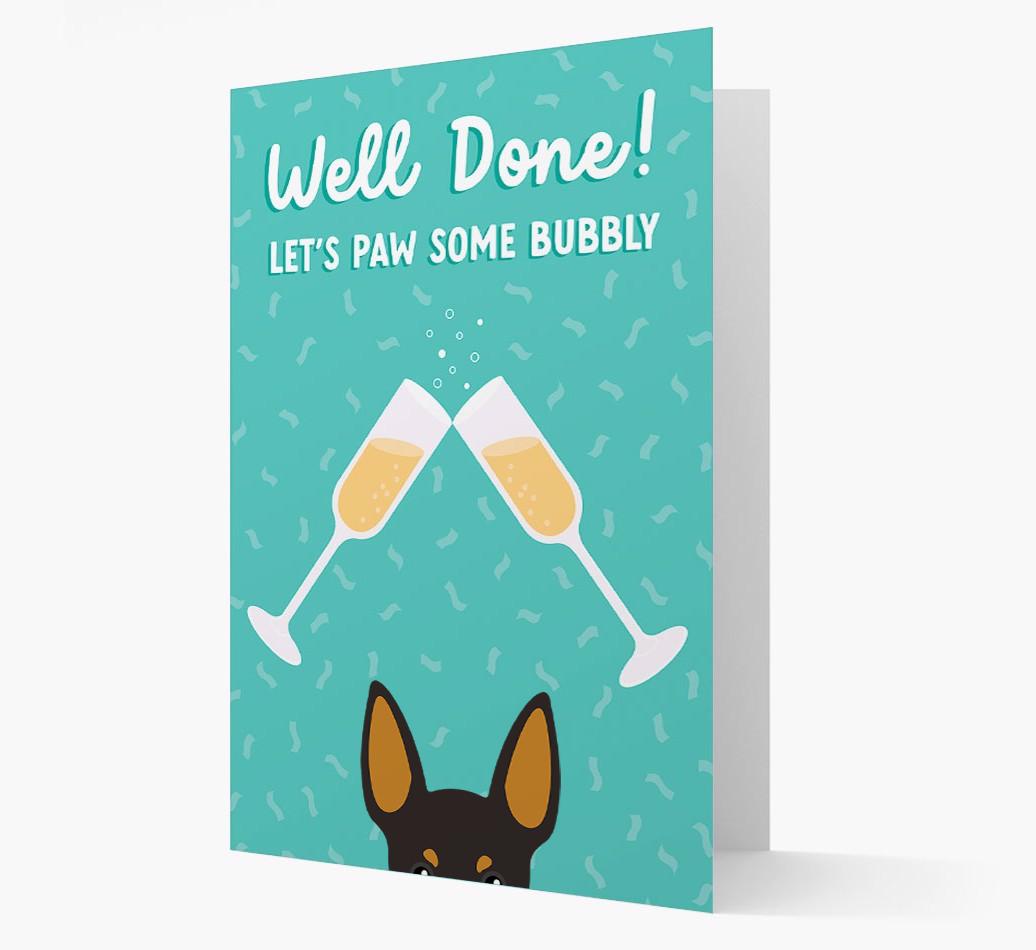 Let's Paw Some Bubbly: Personalized {breedFullName} Card
