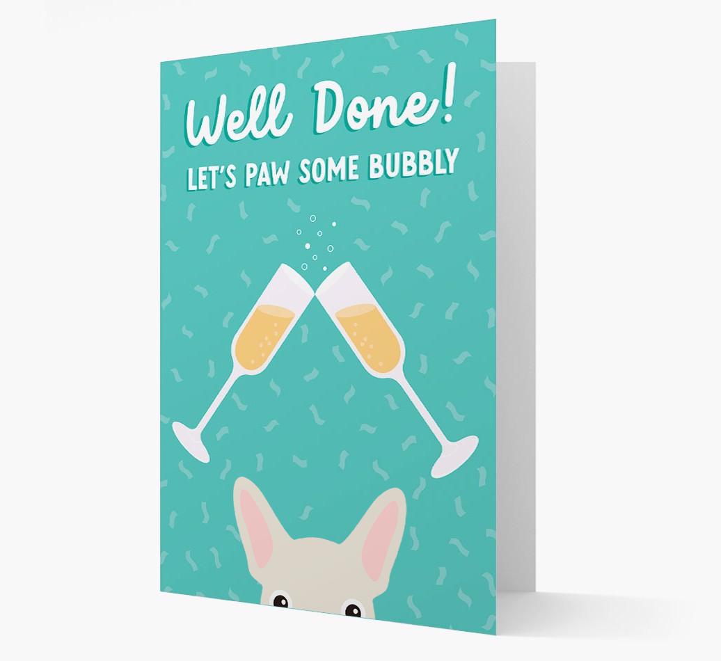 Let's Paw Some Bubbly: Personalized {breedFullName} Card