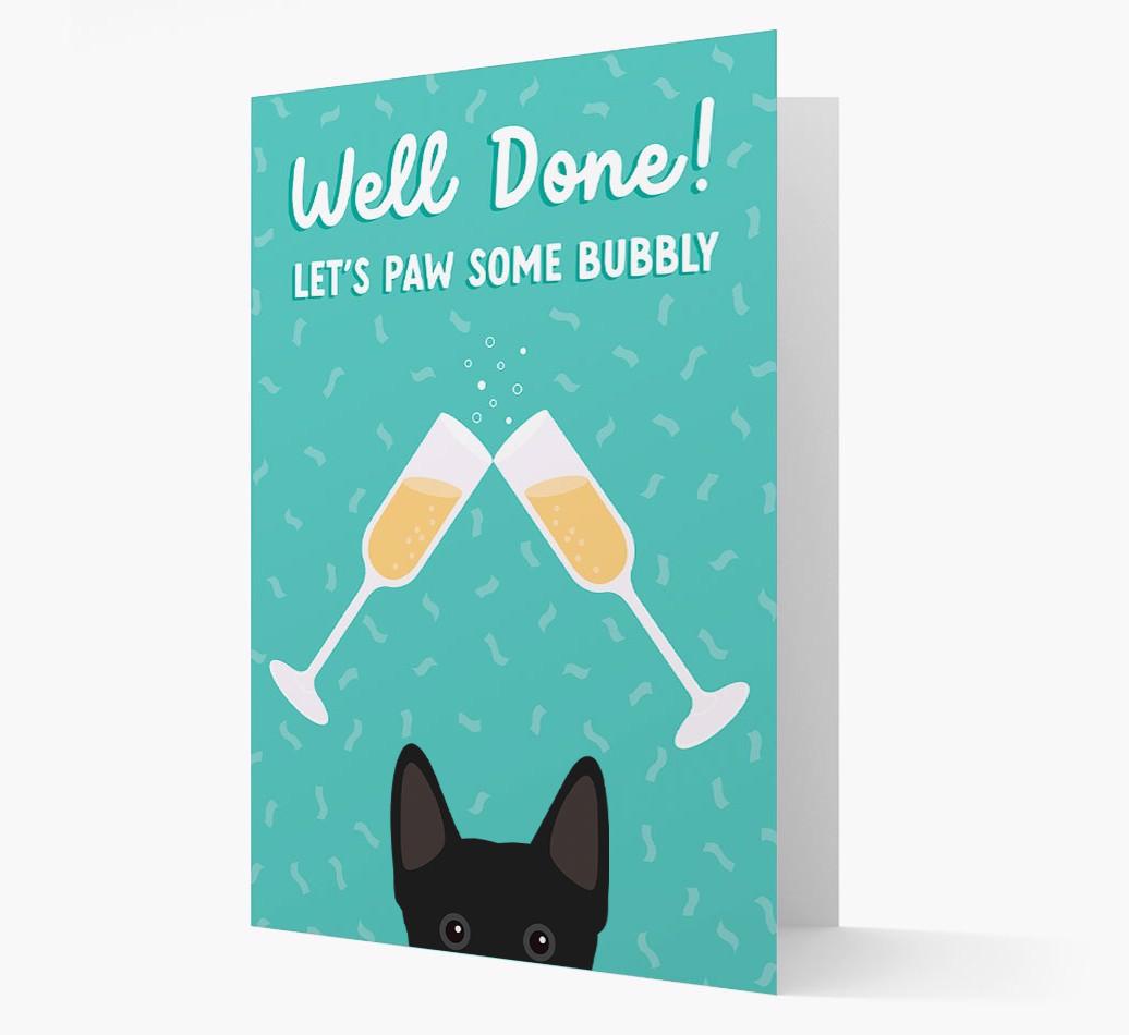 Let's Paw Some Bubbly: Personalized {breedFullName} Card