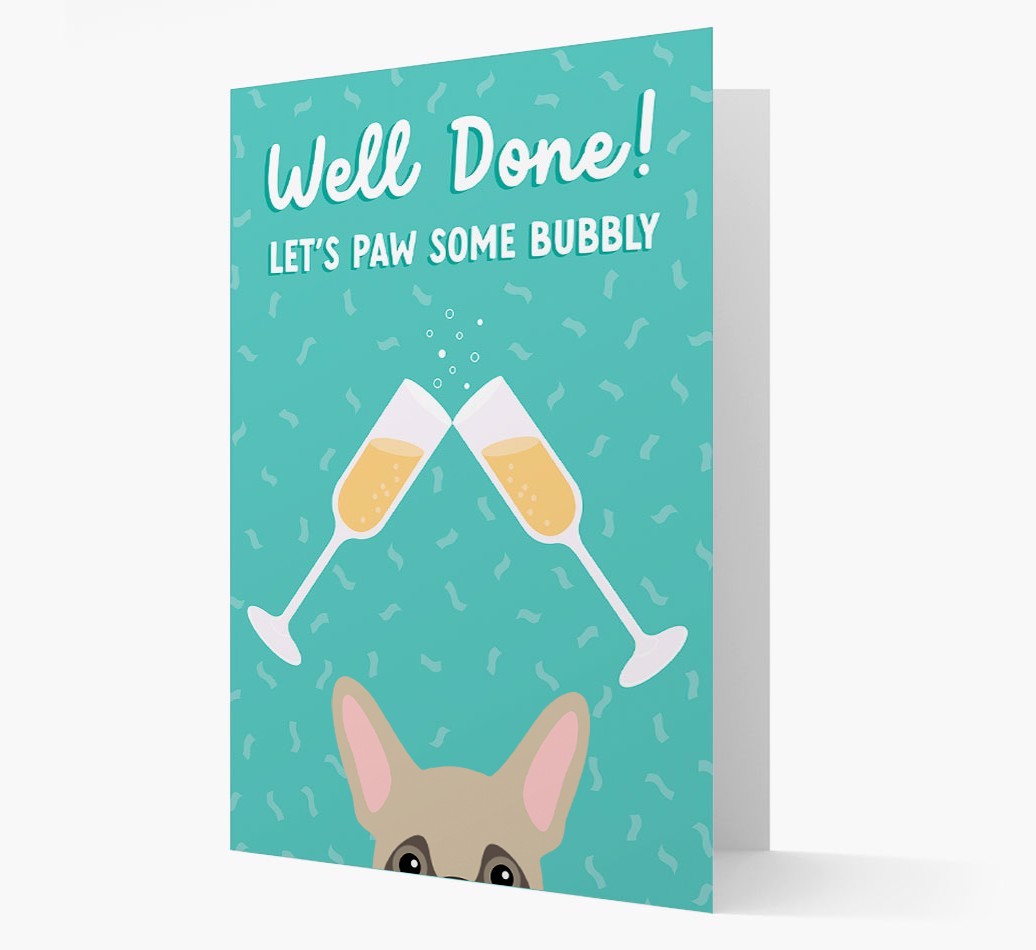 Let's Paw Some Bubbly: Personalized {breedFullName} Card
