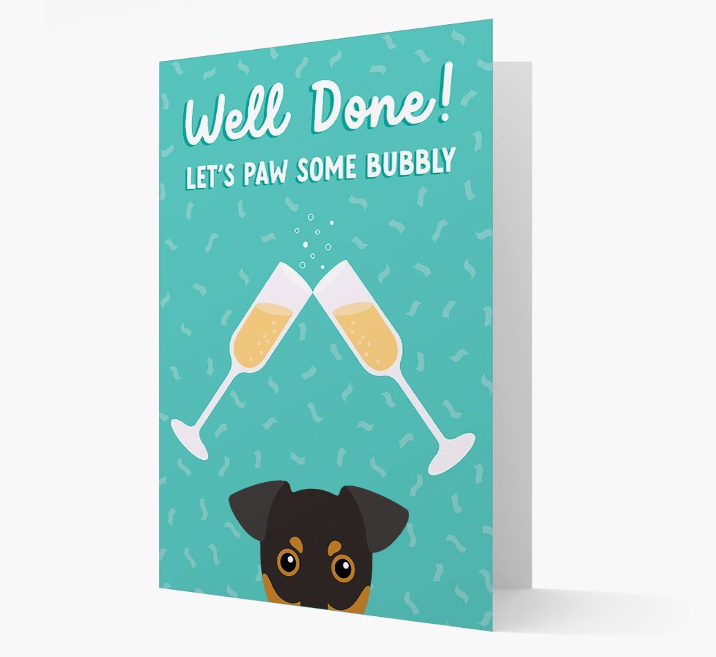Let's Paw Some Bubbly: Personalized {breedFullName} Card