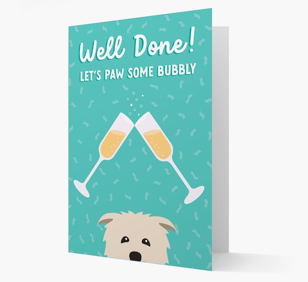 Let's Paw Some Bubbly: Personalized {breedFullName} Card