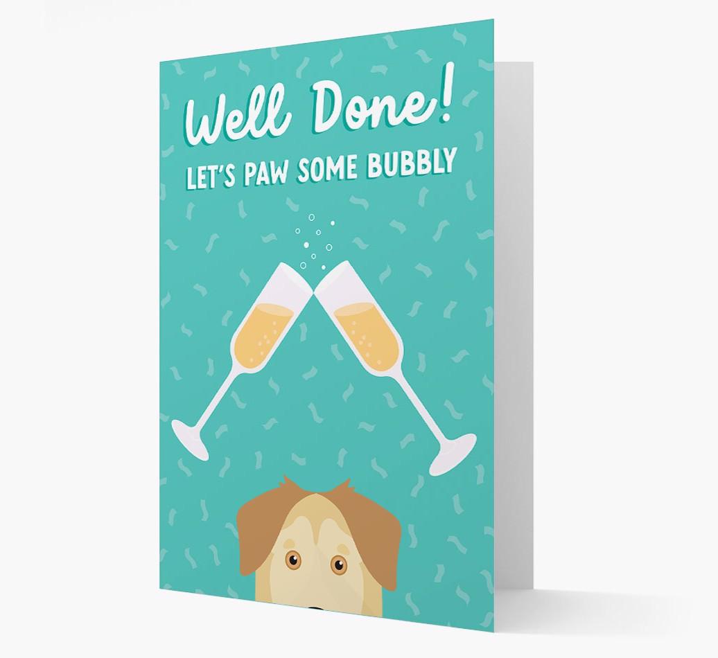 Let's Paw Some Bubbly: Personalized {breedFullName} Card