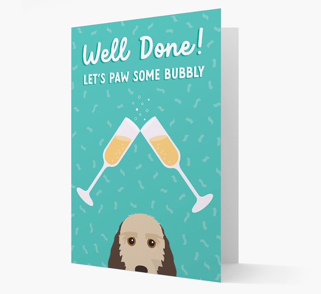 Let's Paw Some Bubbly: Personalized {breedFullName} Card